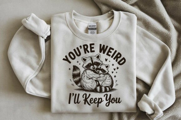 Funny Raccoon Opossum SVG: You're Weird, I'll Keep You Anyway