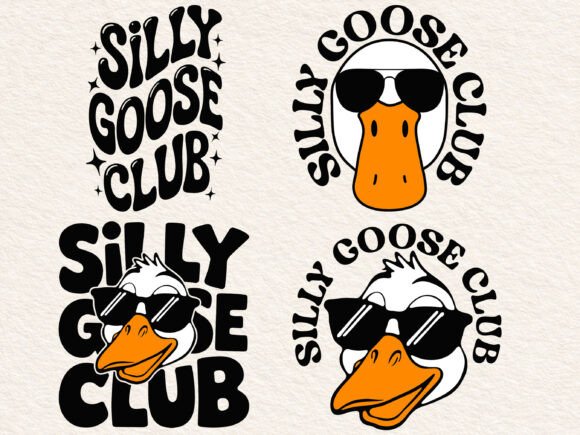 Silly Goose Svg Png, Silly Goose Club – A Playful Embroidery Design for Lighthearted Projects