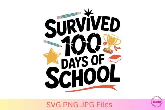 Survived 100 Days of School SVG Review